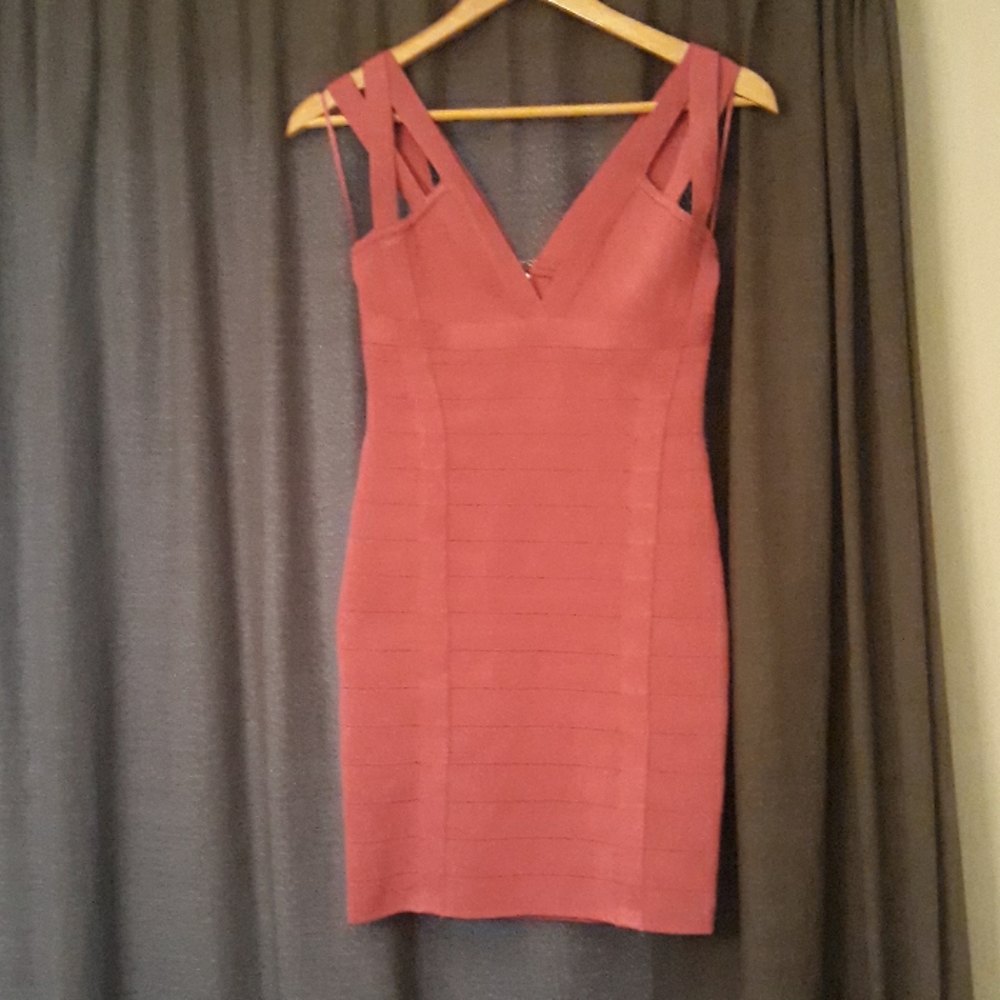 NBW Guess Pink bondage dress.
